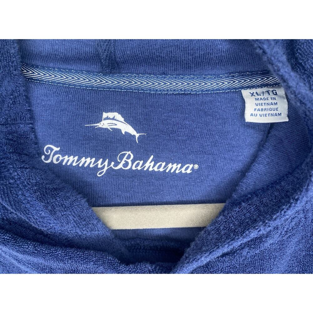 Tommy Bahama Sweatshirt Mens Size XL Navy Blue Paradise Poolside Towel Hoodie - Picture 4 of 9